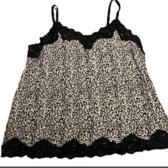 Lane Bryant Tops - Lane Bryant 18/20 Animal Print Cami with Black Lace NWOT.